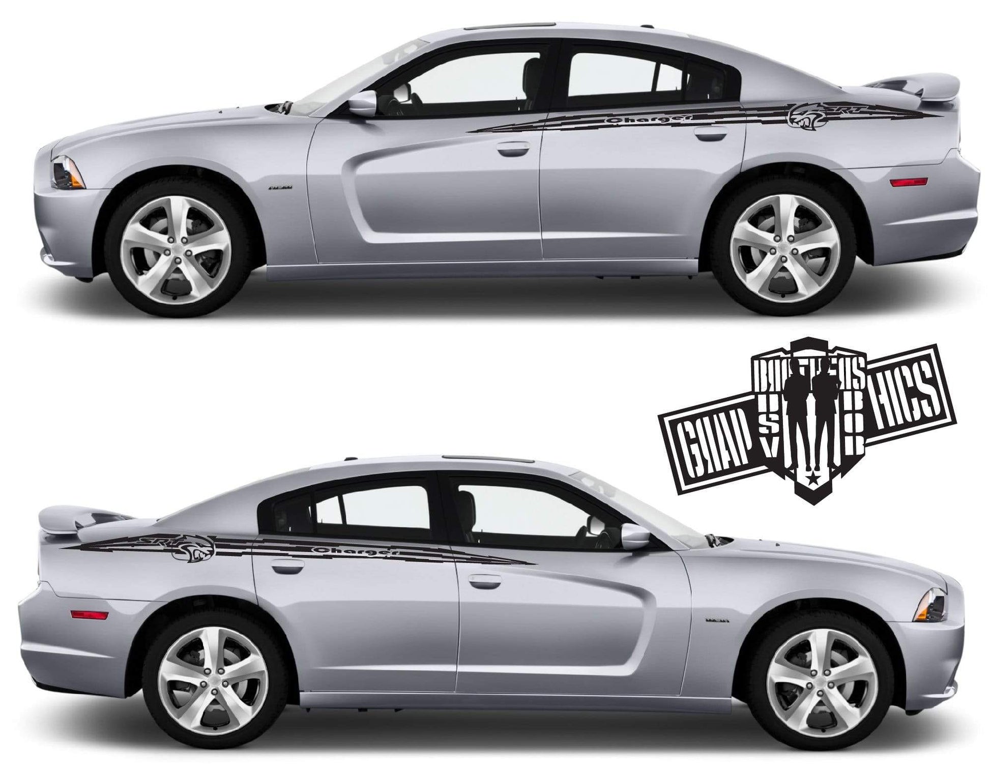 Custom Graphic Racing stripes For Dodge Charger - Brothers-Graphics