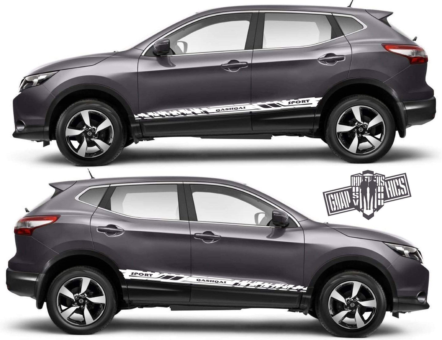 Custom Racing Decal Sticker Side Door Stripe Stickers For Nissan Qashqai - Brothers-Graphics