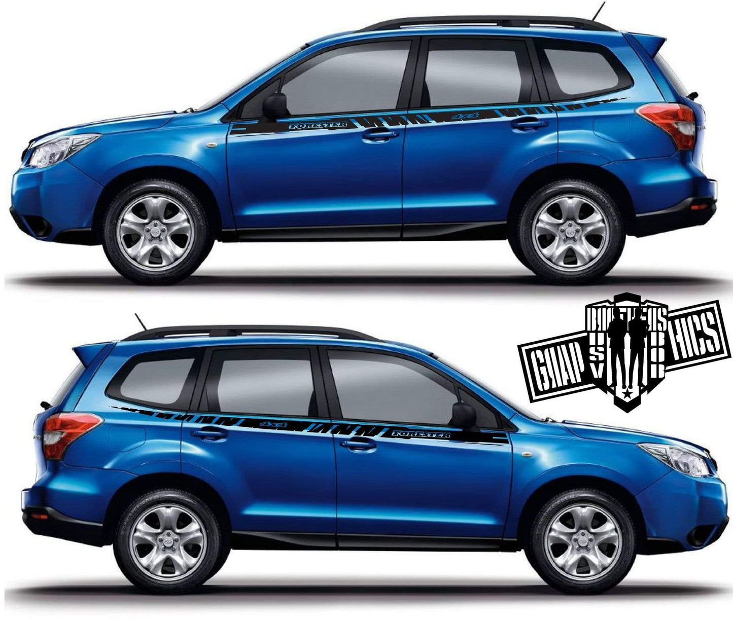 Custom Vinyl Graphics Special Made For Subaru Forester - Brothers-Graphics