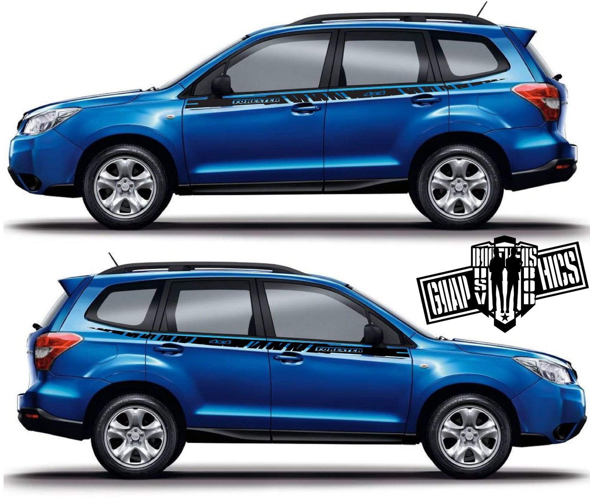 Custom Vinyl Graphics Special Made For Subaru Forester - Brothers-Graphics