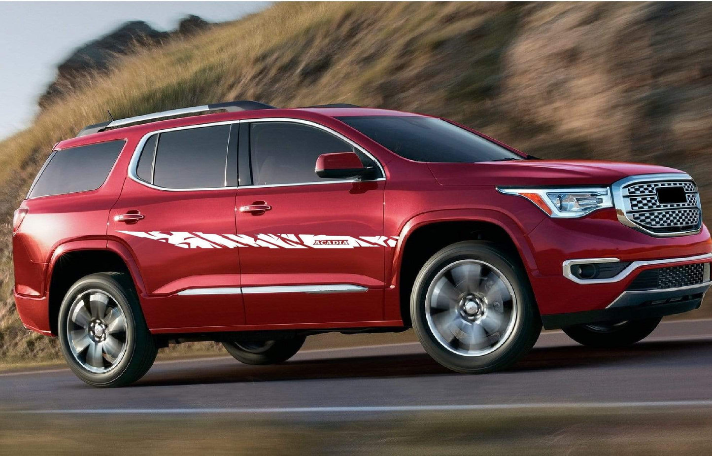 Customized Stickers Racing Stripes for GMC Acadia - Brothers-Graphics