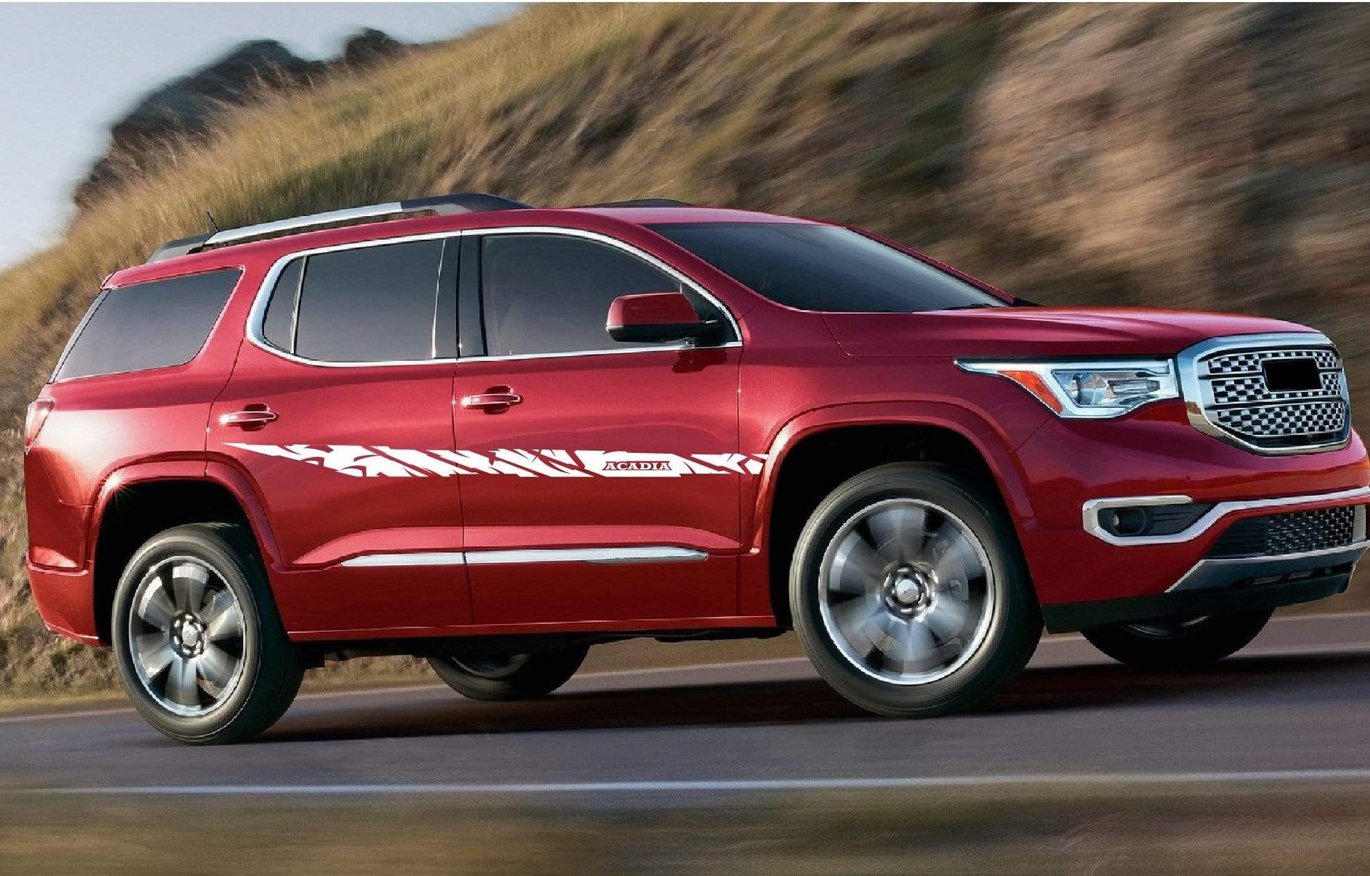 Customized Stickers Racing Stripes for GMC Acadia - Brothers-Graphics