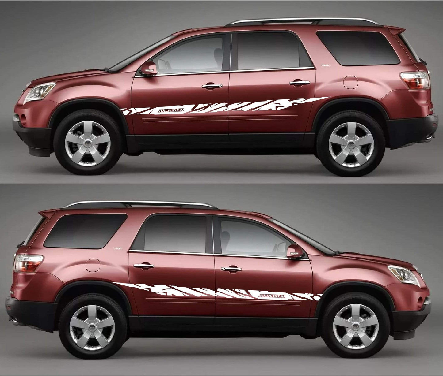 Customized Stickers Racing Stripes for GMC Acadia - Brothers-Graphics