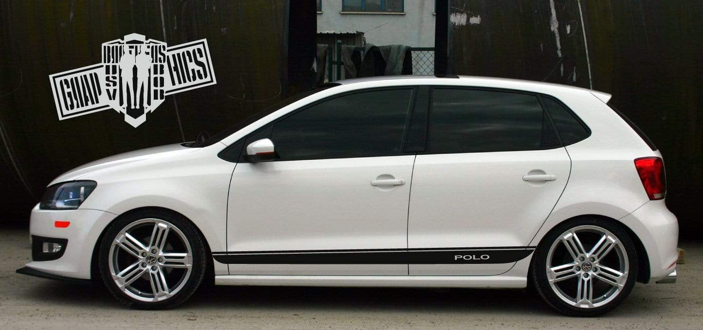 Customized Vinyl Racing Stripes For VW Polo 1994-2021 - Brothers-Graphics