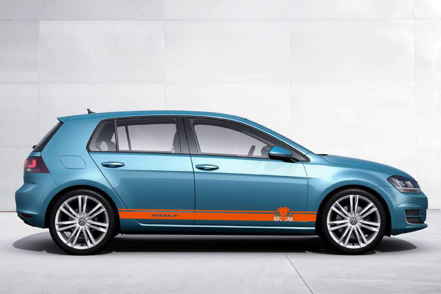 Decal Graphic Sticker Door Sport Stripe Kit Compatible with VW Golf