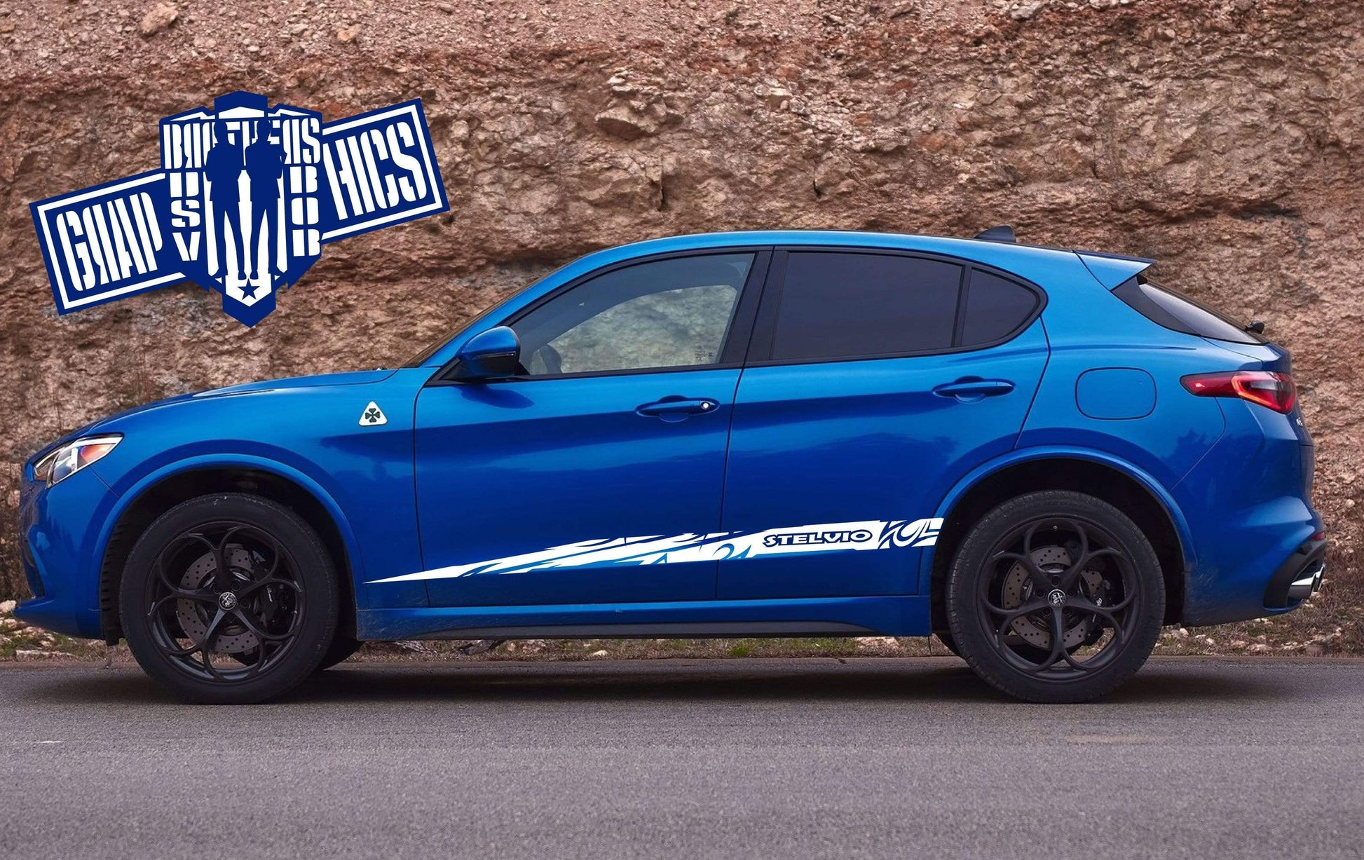 Decal Sticker For Alfa Romeo Stelvio - Brothers-Graphics