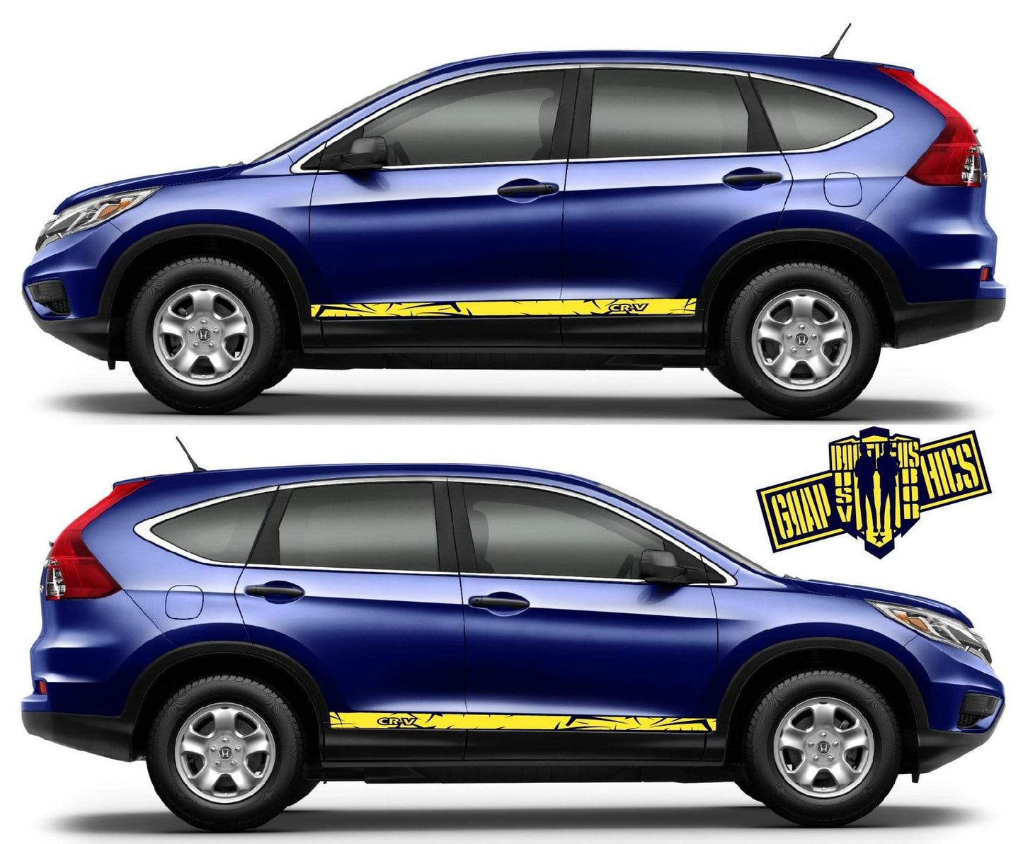 Decal Sticker Vinyl Side Racing Stripes for HONDA CR-V - Brothers-Graphics