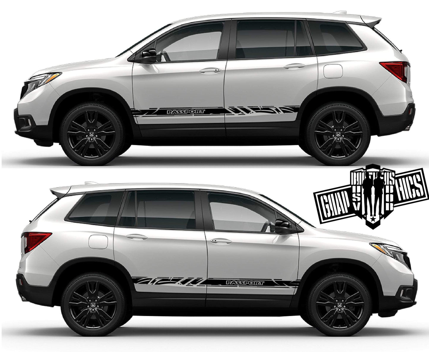Decal Sticker Vinyl Side Racing Stripes for Honda Passport - Brothers-Graphics