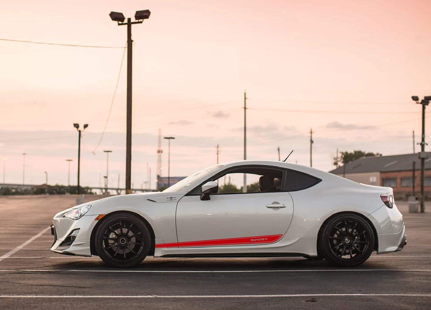 Premium Vinyl Stickers Compatible with Subaru BRZ Classic Line Design BFF