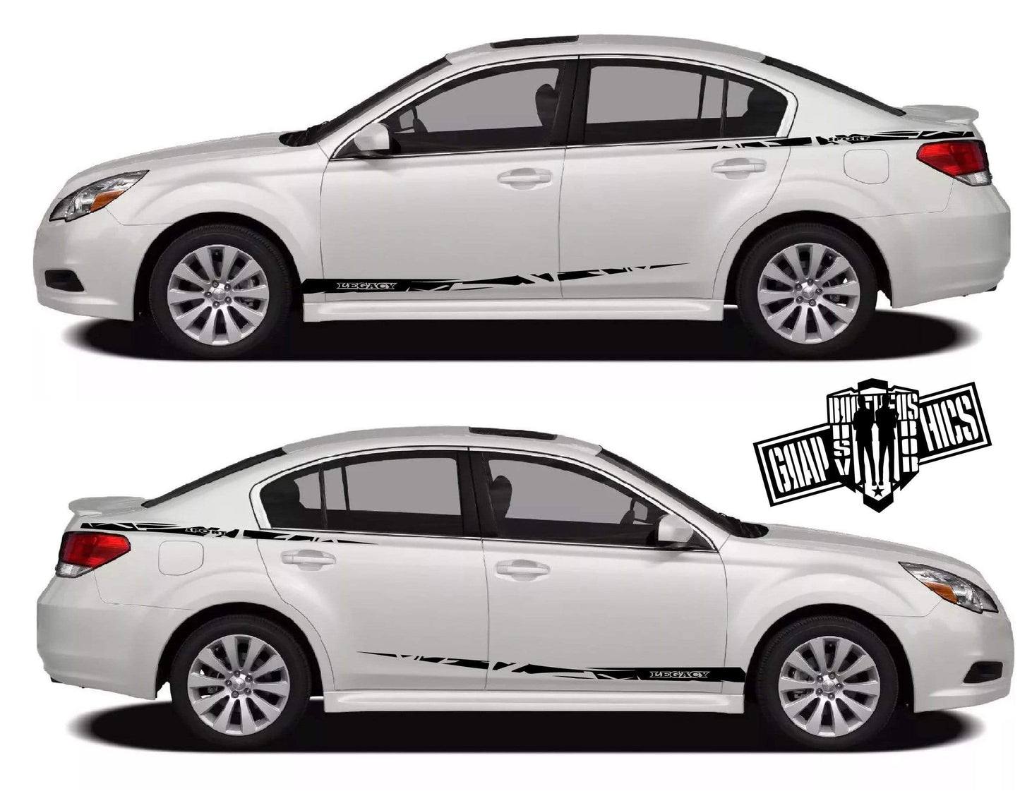 Decal Sticker Vinyl Side Racing Stripes for Subaru Legacy - Brothers-Graphics