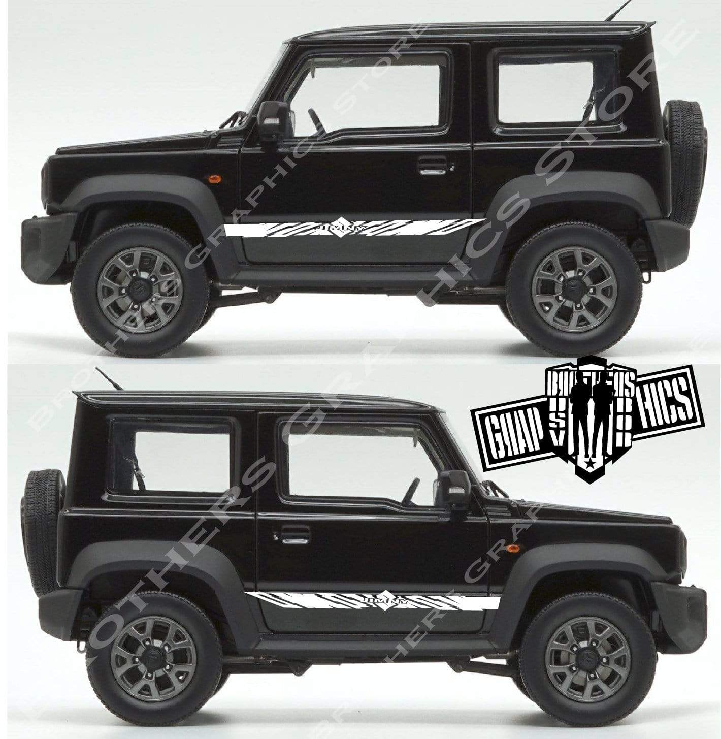 Decal Sticker Vinyl Side Racing Stripes for Suzuki Jimny - Brothers-Graphics