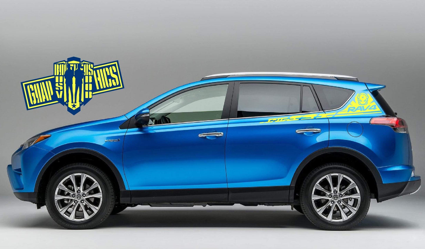 Decal Sticker Vinyl Side Racing Stripes for Toyota Rav4 - Brothers-Graphics