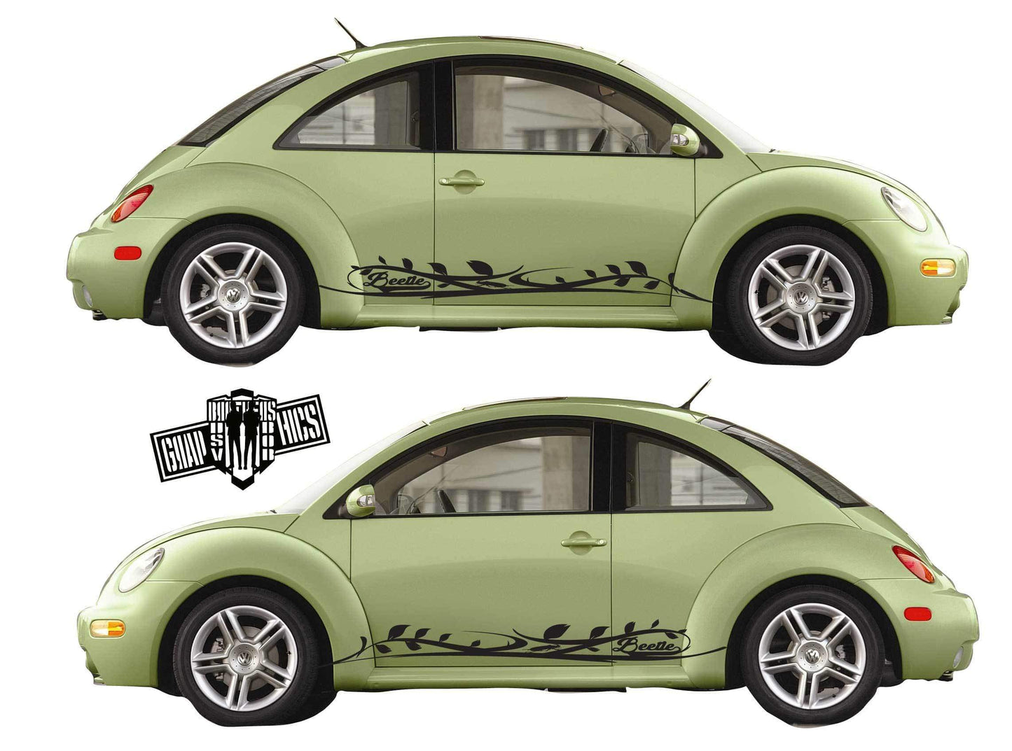 Premium Vinyl Sticker Vinyl Side Racing Stripes for VW Beetle