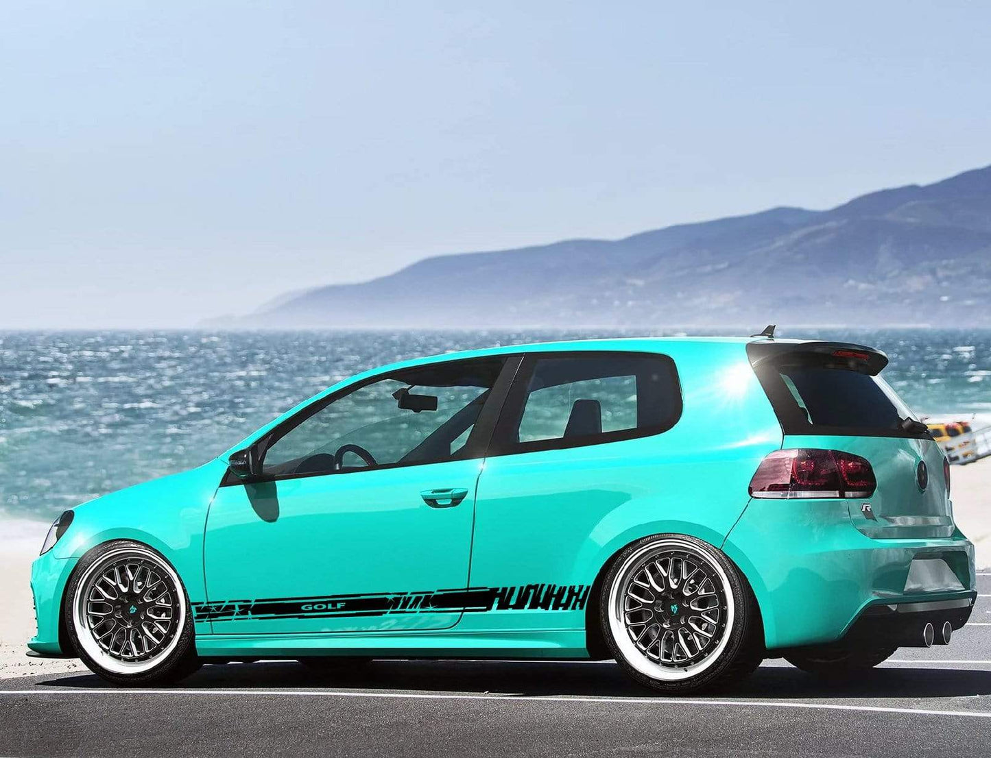 Decal Sticker Vinyl Side Racing Stripes for VW Golf