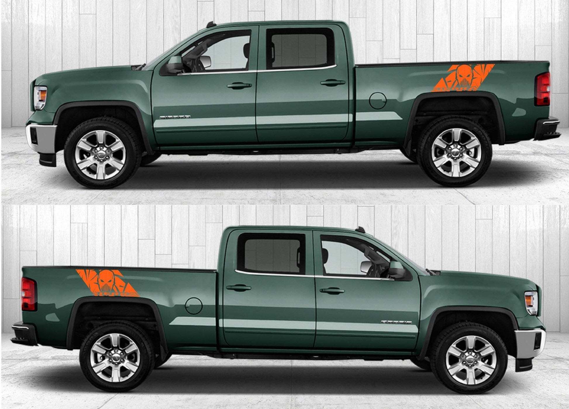 Decal Stickers Racing for GMC Sierra  GMC Sierra Decal Gmc Decal Stickers - Brothers-Graphics