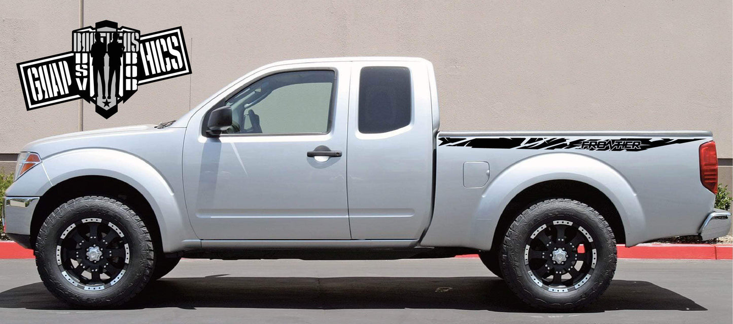 Premium Quality Stickers Compatible with Nissan Frontier Cabin Line Design Custom car stickers
