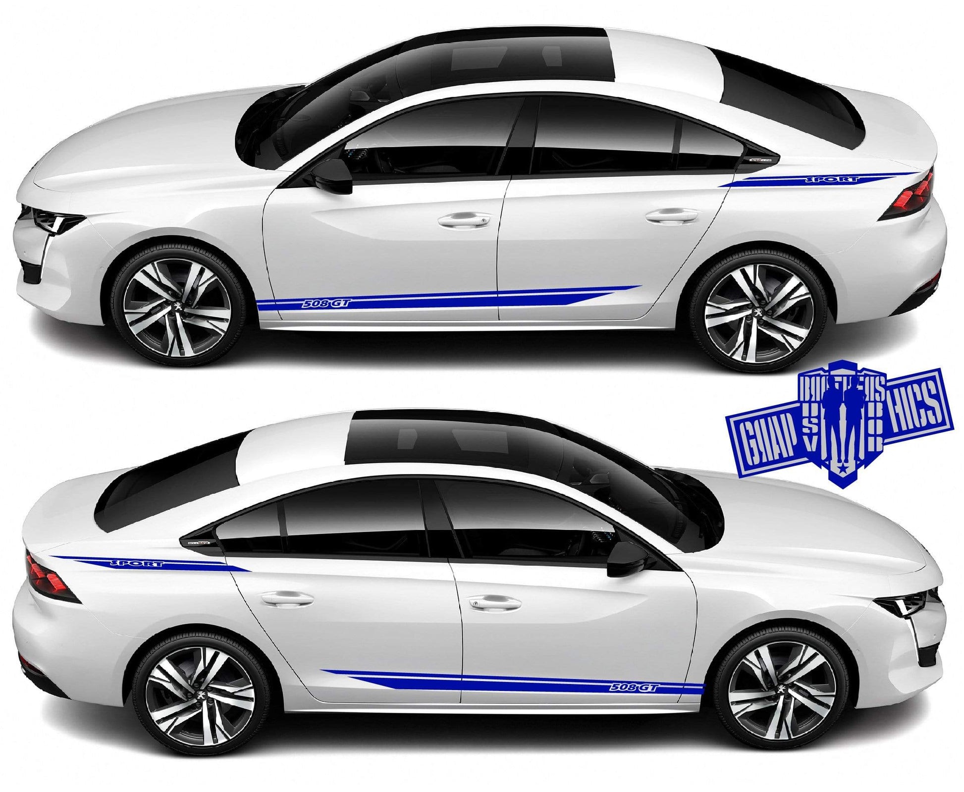 Decal Vinyl Graphics Special Made for Peugeot 508 - Brothers-Graphics