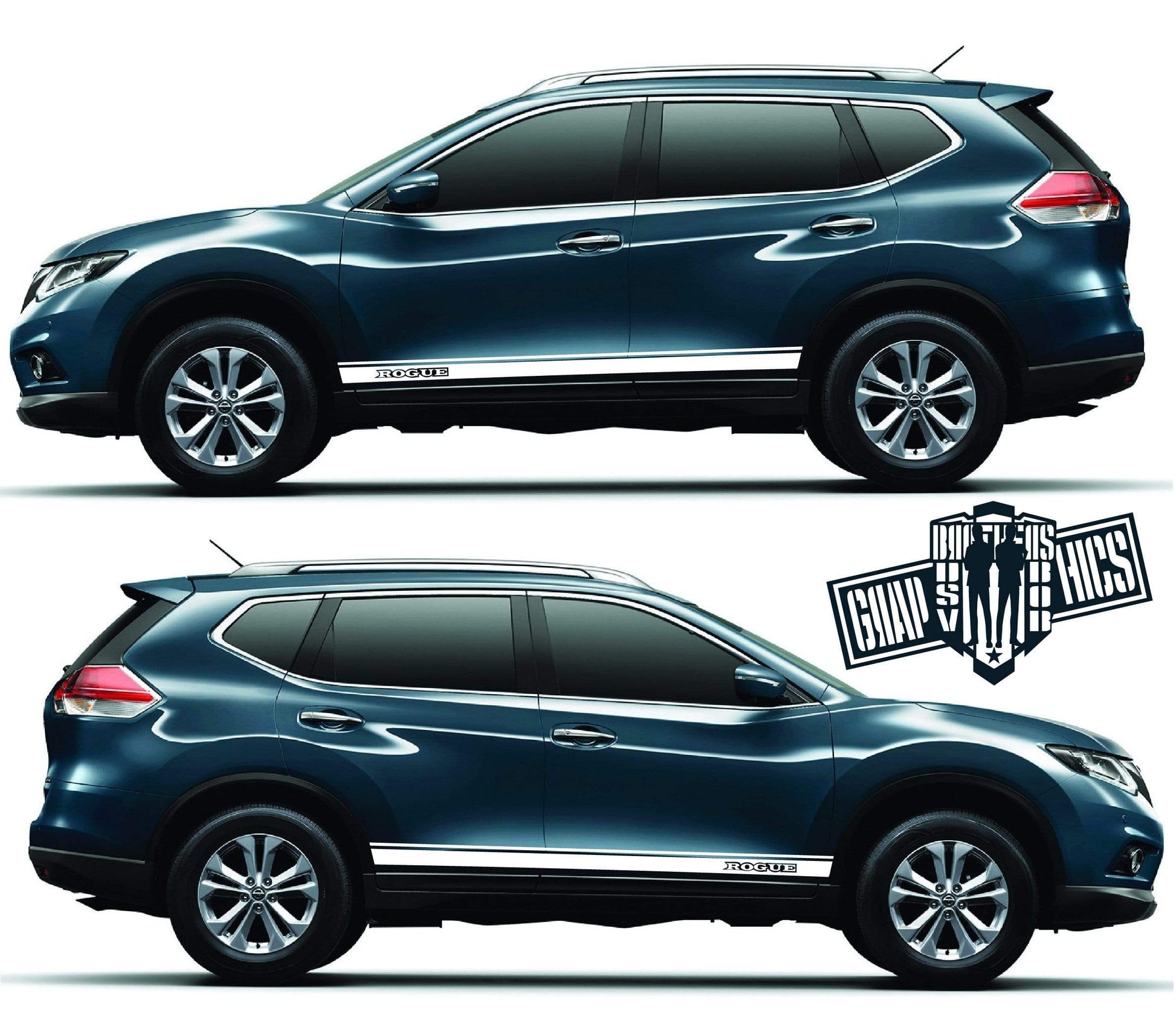 Decal Vinyl Racing Stripe Stickers For Nissan Rogue - Brothers-Graphics