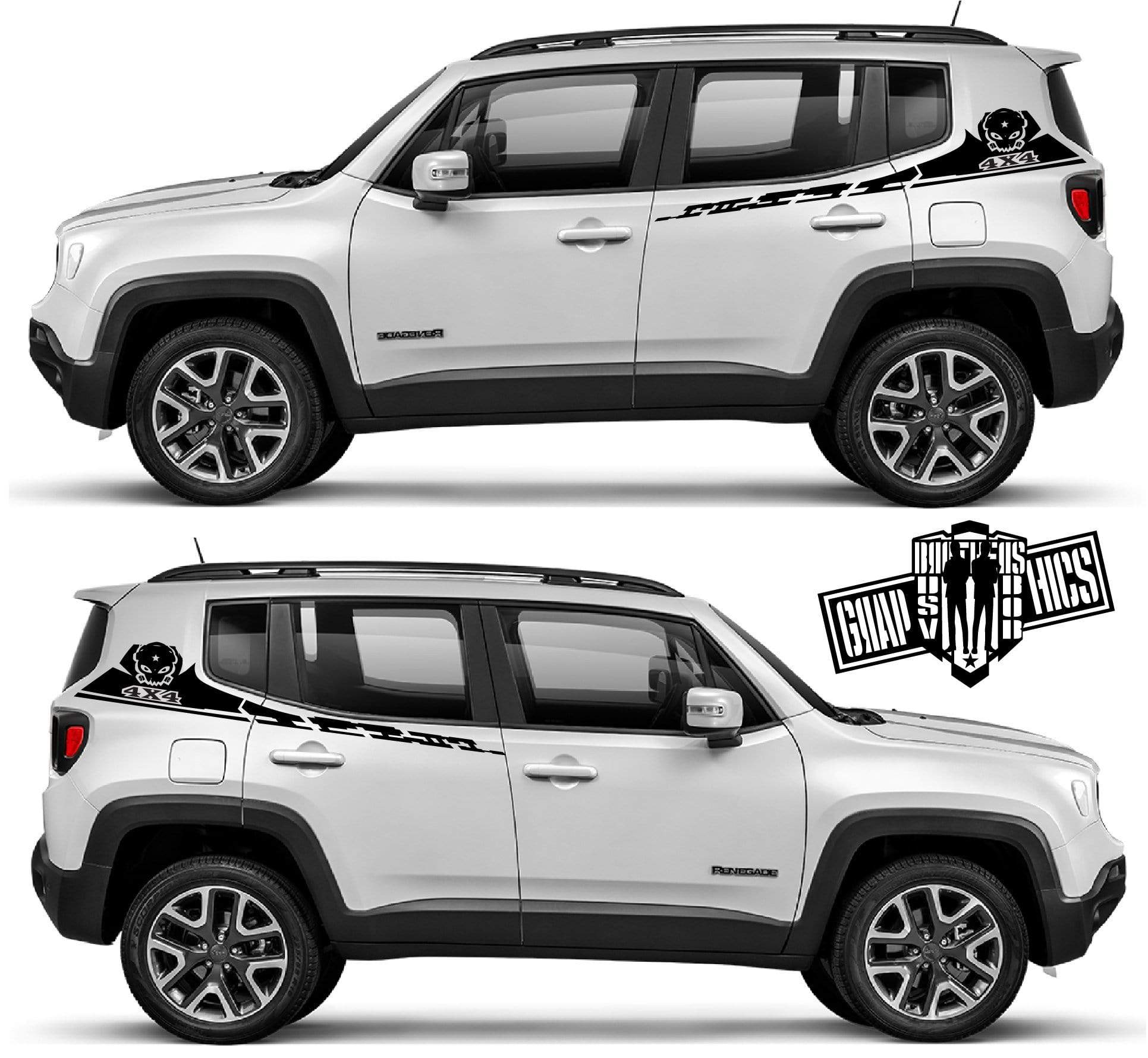 Decals Vinyl Racing Stripe Stickers For Jeep Renegade - Brothers-Graphics