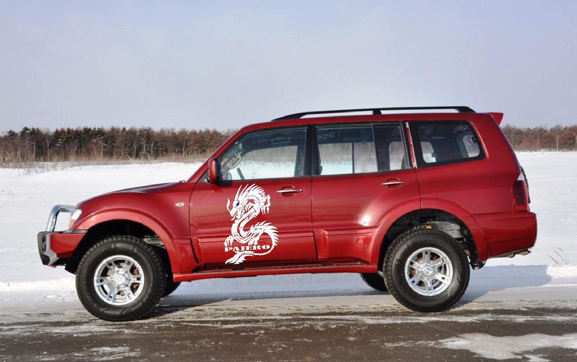 Premium Quality Stickers Compatible with Mitsubishi Pajero Dragon Design Decorative decal