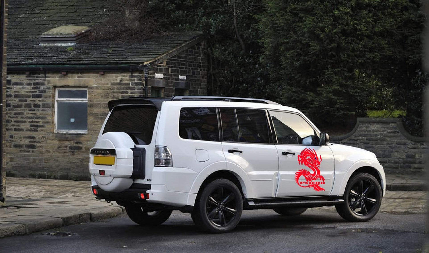 Premium Quality Stickers Compatible with Mitsubishi Pajero Dragon Design Decorative decal