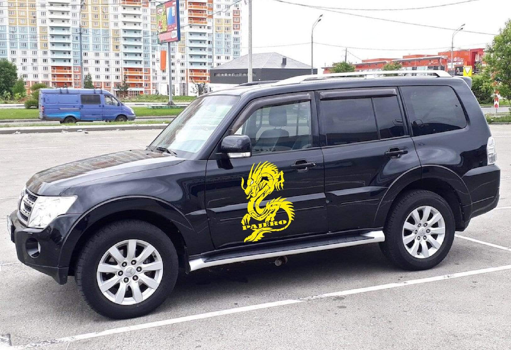 Premium Quality Stickers Compatible with Mitsubishi Pajero Dragon Design Decorative decal