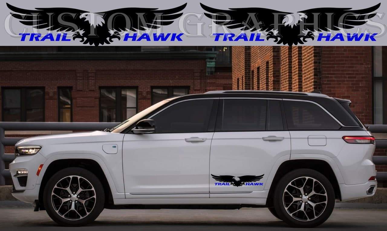 Vinyl Graphics Eagle Design Unique Vinyl Graphics for Jeep Grand Cherokee Trailhawk