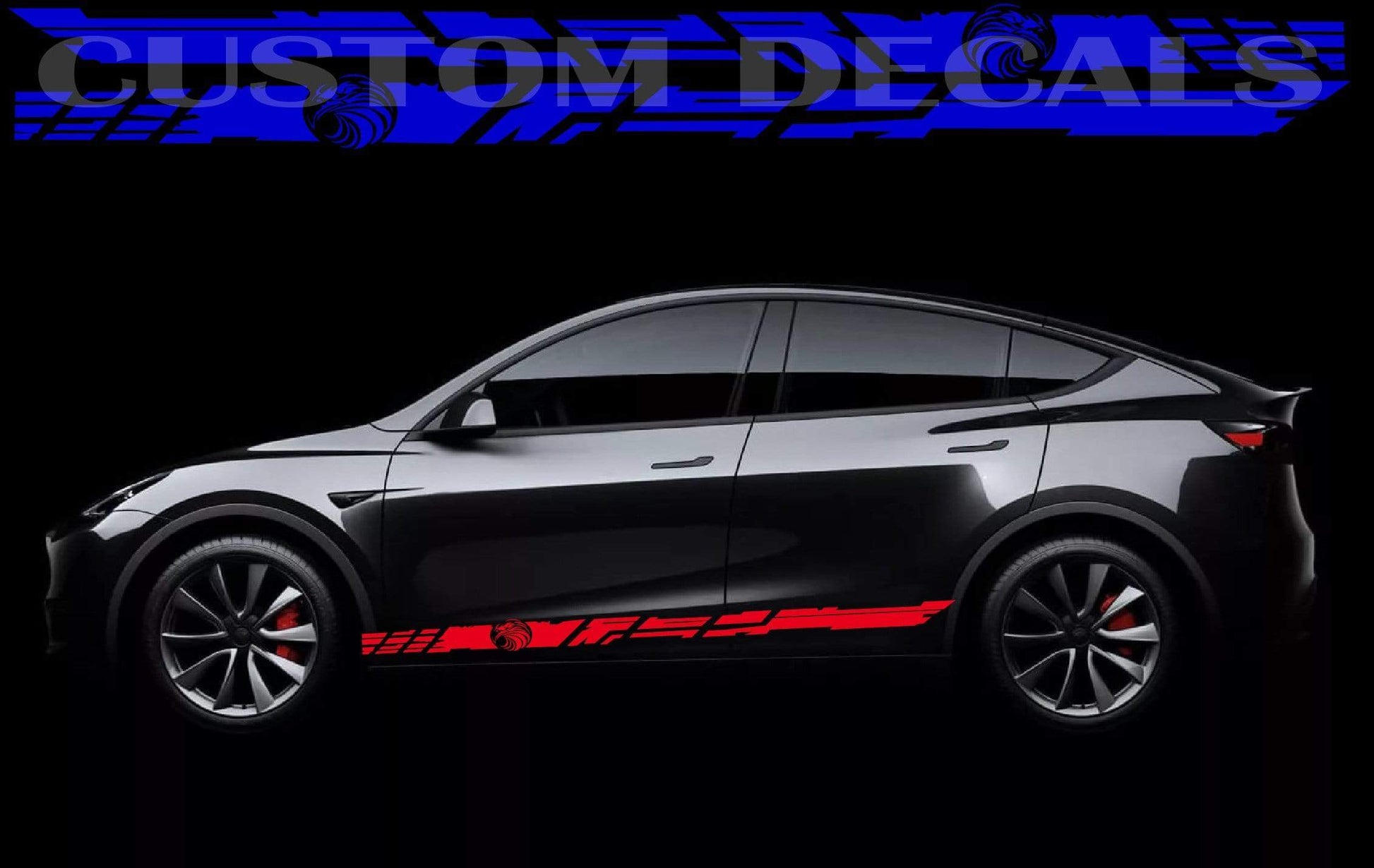 Vinyl Graphics Eagle Graphic For Tesla Model 3 | Model X Stickers | Model Y Stickers Tesla Model S decals