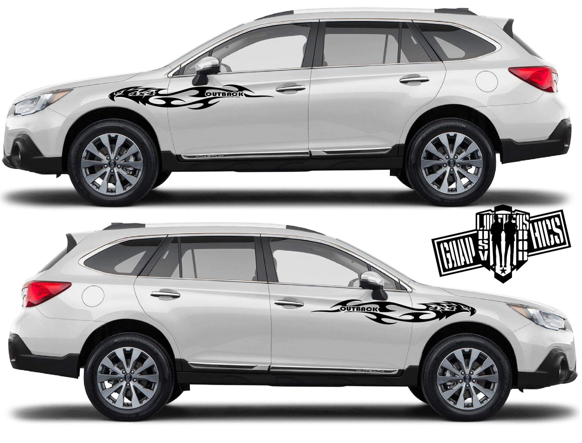 Vinyl Graphics Eagle Graphic Unique Logo design Vinyl Stickers For Subaru Outback