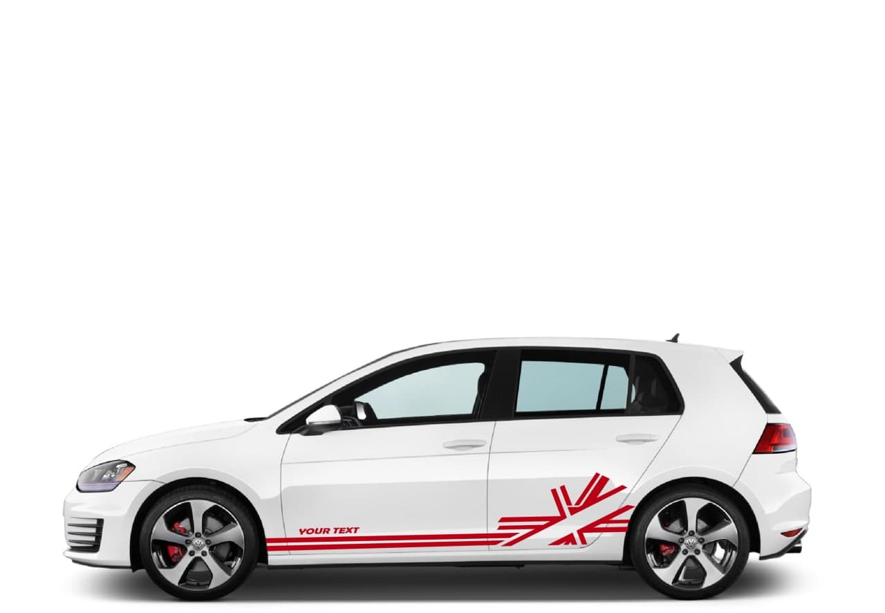 Vinyl Graphics England Line graphic universal sticker decal Kit for Car Any Vehicle | UNIVERSAL STICKERS