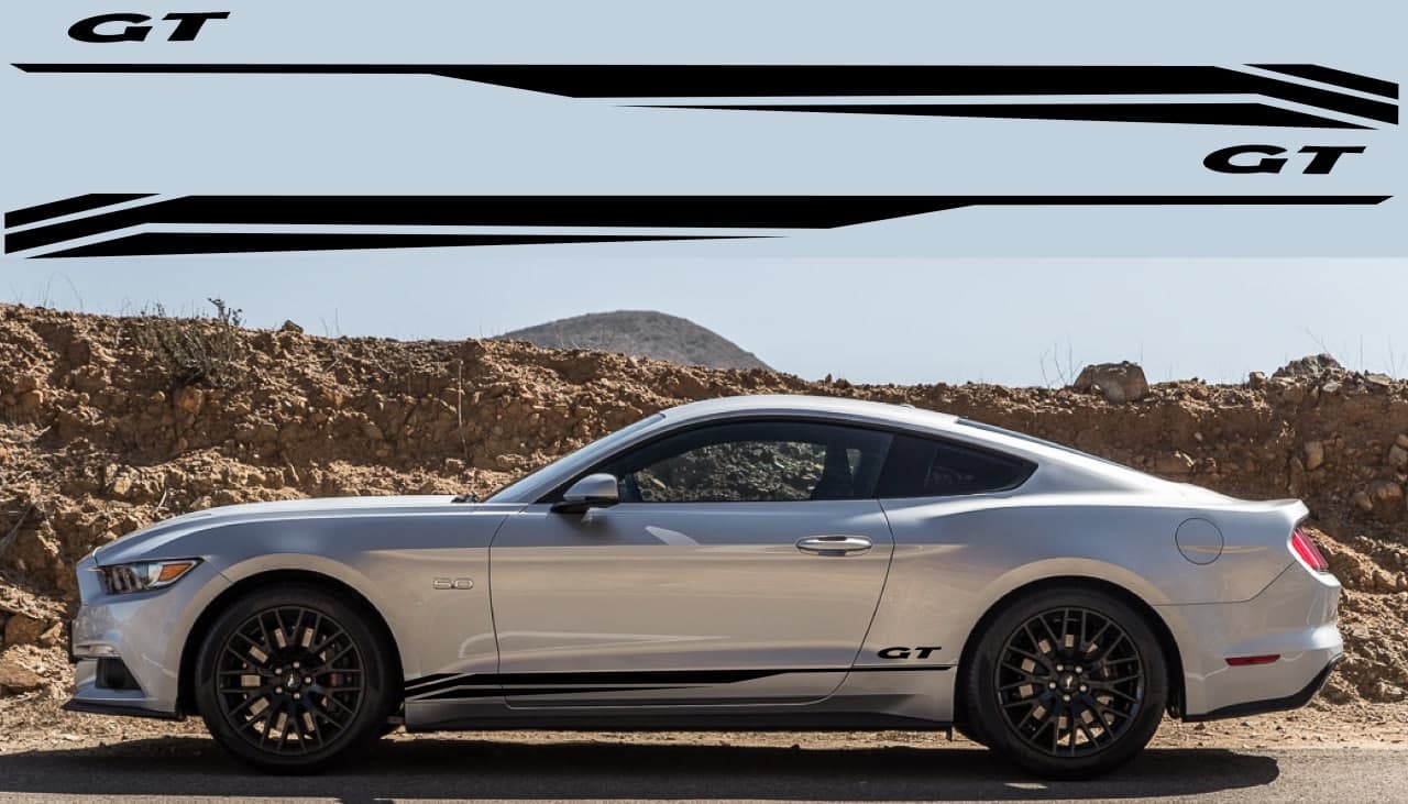 Vinyl Graphics Figure Graphics Racing Line Sticker Special Made For Ford Mustang