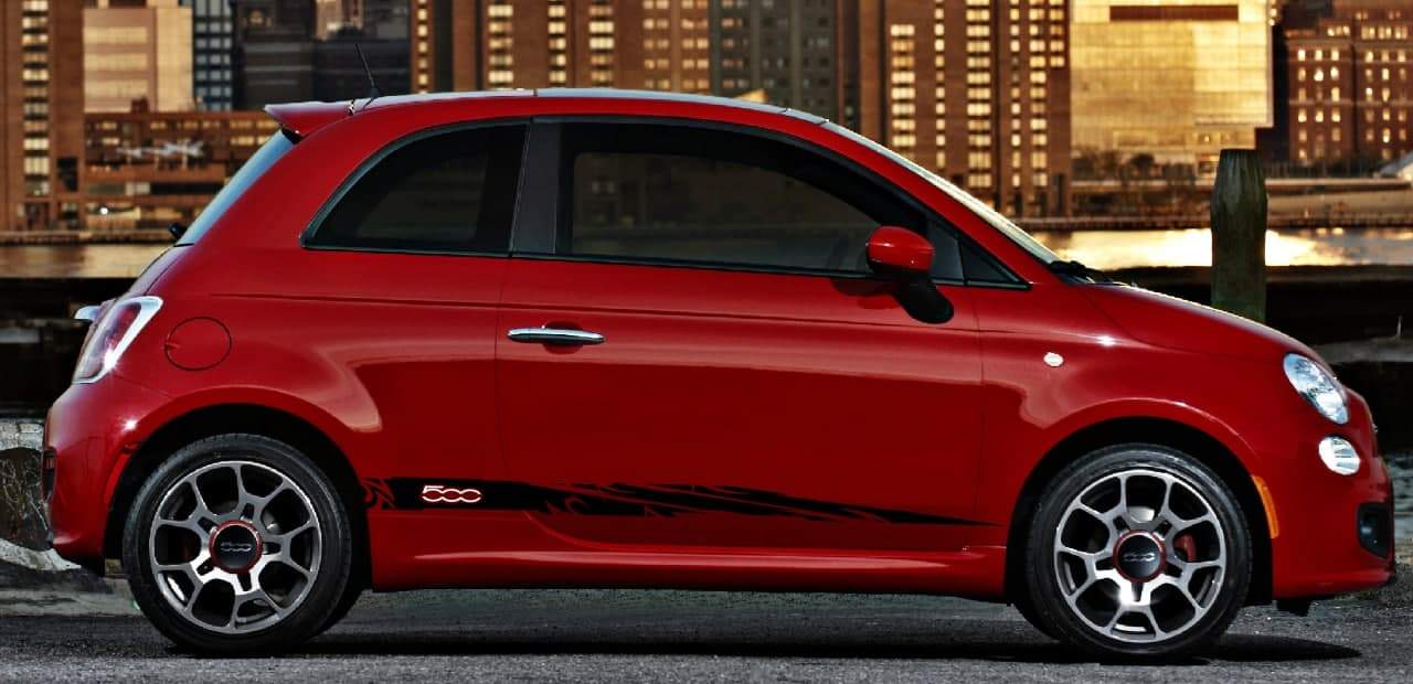 Vinyl Graphics First Italian Classic Design Custom Racing Stickers kit for Fiat Abarth 500