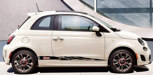 Vinyl Graphics First Italian Classic Design Custom Racing Stickers kit for Fiat Abarth 500