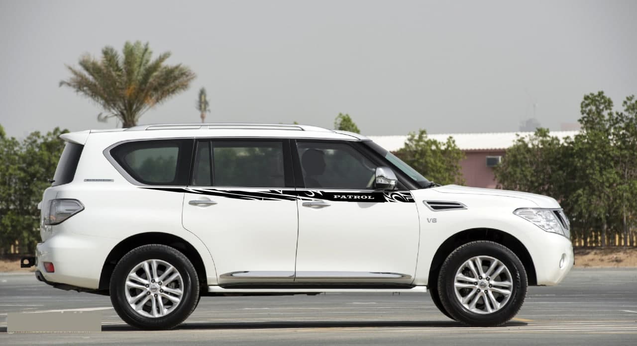 Vinyl Graphics Flame Graphic Vinyl Stripes Compatible with Nissan Patrol