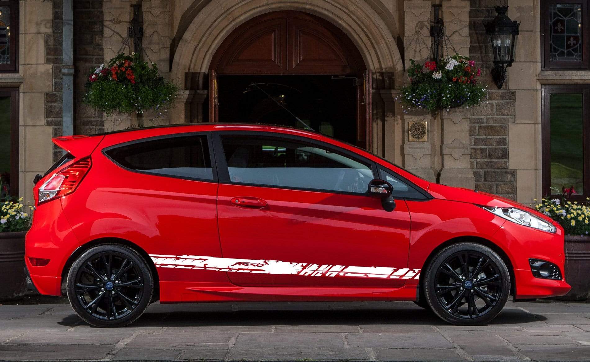 Premium Vinyl Stickers Compatible with Ford Fiesta Sticker Street Auto Unique Line Design