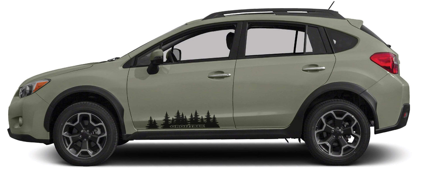 Premium Stickers Compatible With Subaru Crosstrek Style Wild Forest Design New BFF