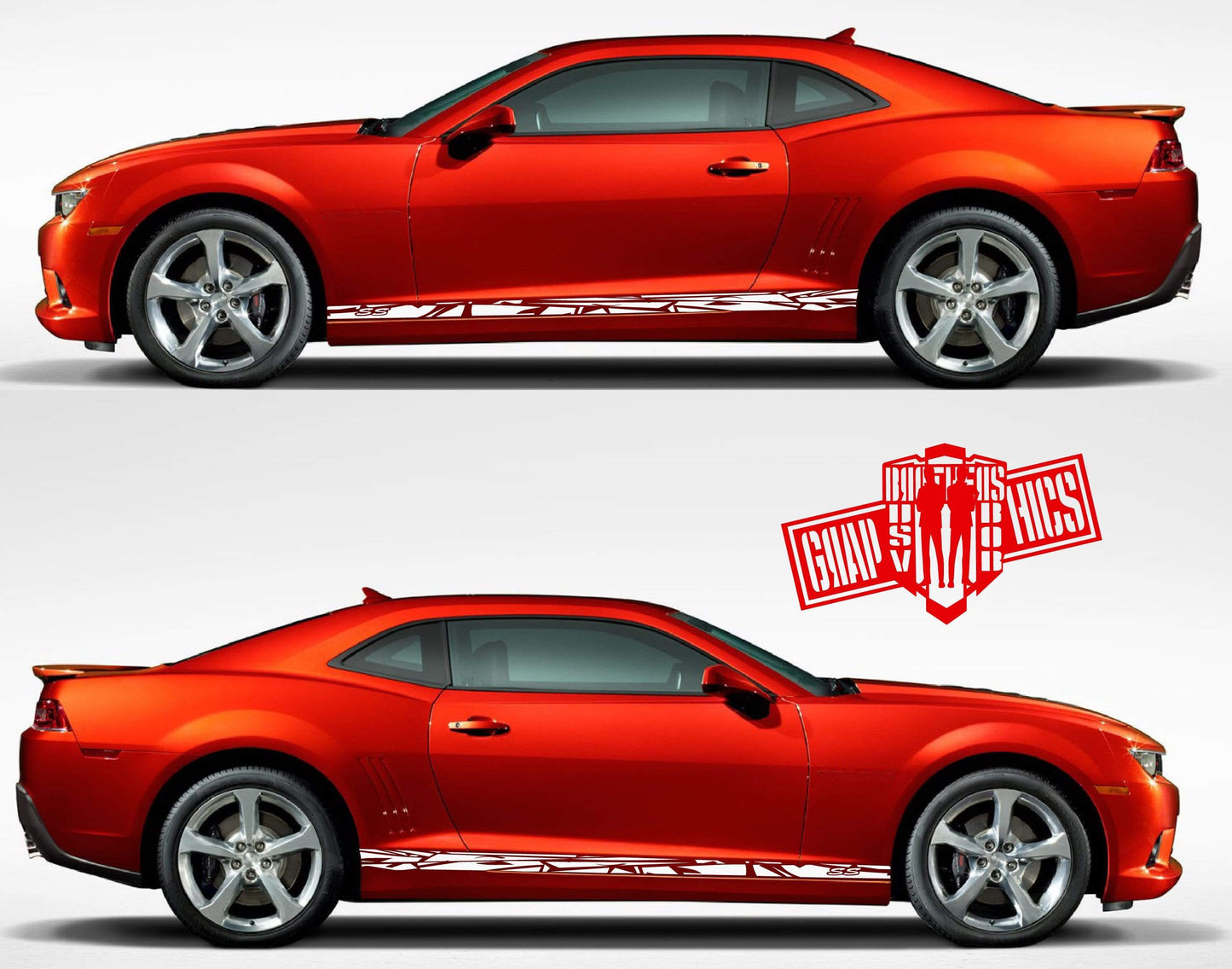 Graphics Line Sticker Car Side Stripe Decal for Chevrolet Camaro - Brothers-Graphics