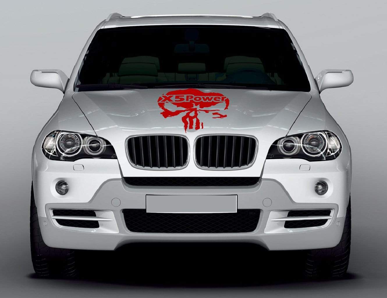 Graphics Hoods Skull Sticker For BMW X5 decals - Brothers-Graphics