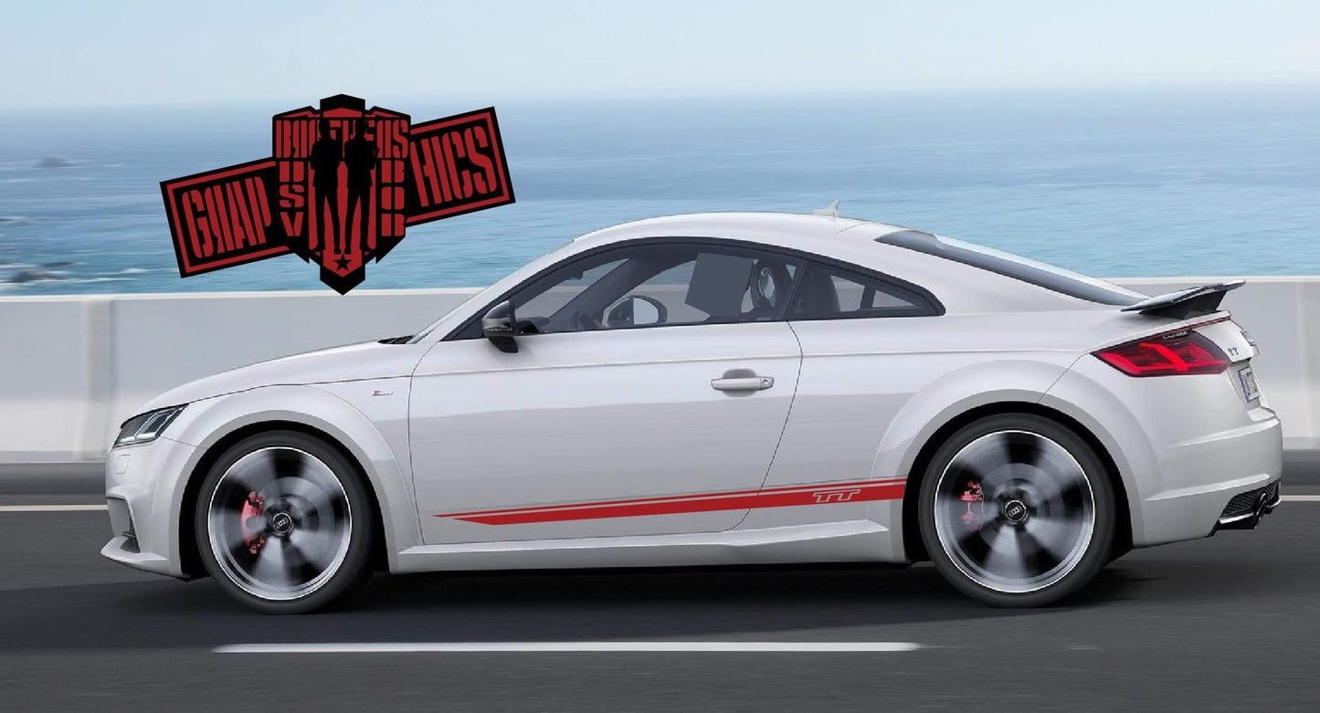 Graphics Racing Sticker Car Vinyl Stripes For Audi TT 1998-2021 - Brothers-Graphics
