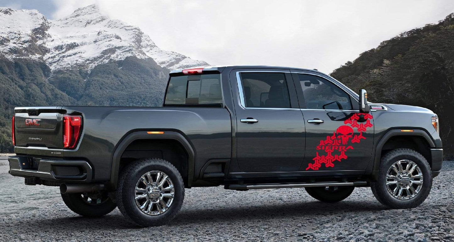 Graphics Racing Sticker Car Vinyl Stripes For GMC Sierra - Brothers-Graphics