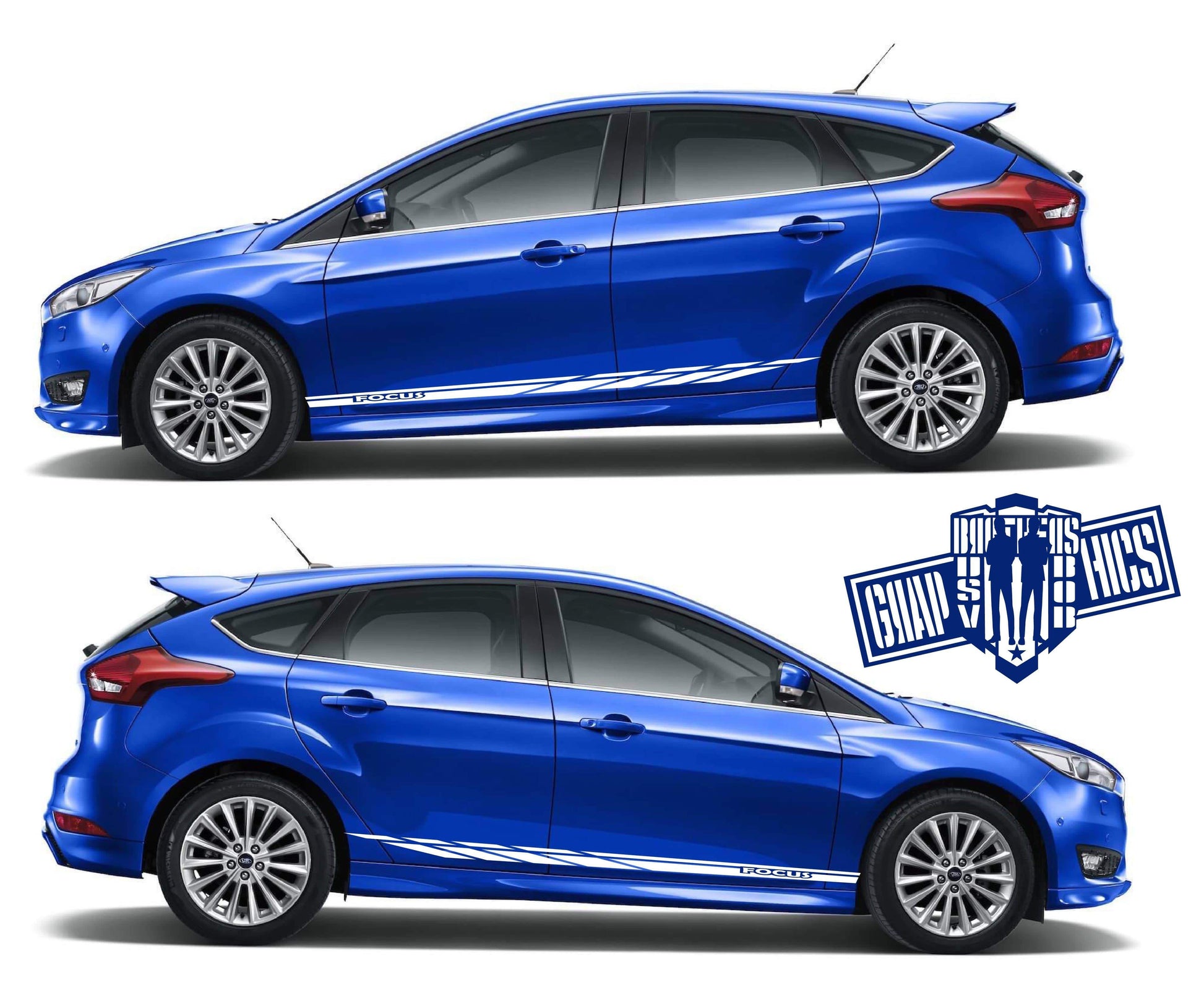Premium Quality Sticker Compatible with Ford Focus Personalized Design BFF