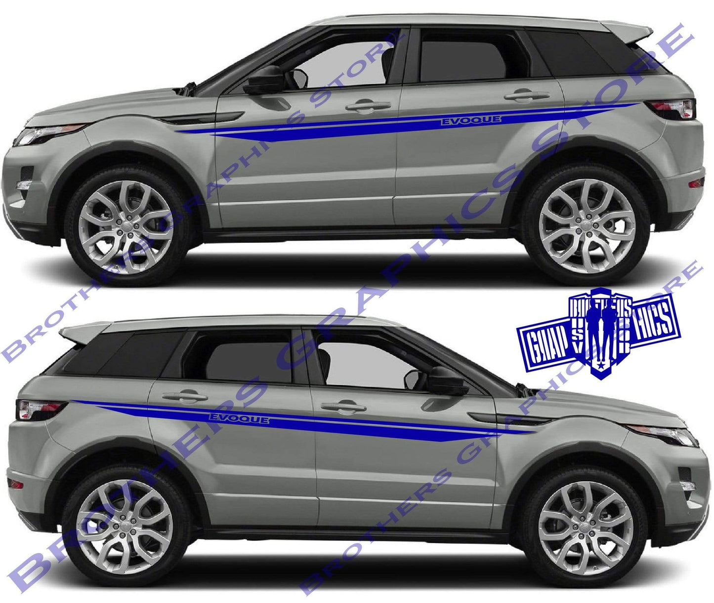 Graphics Sticker Car Side Vinyl Stripes For Range Rover Evoque - Brothers-Graphics