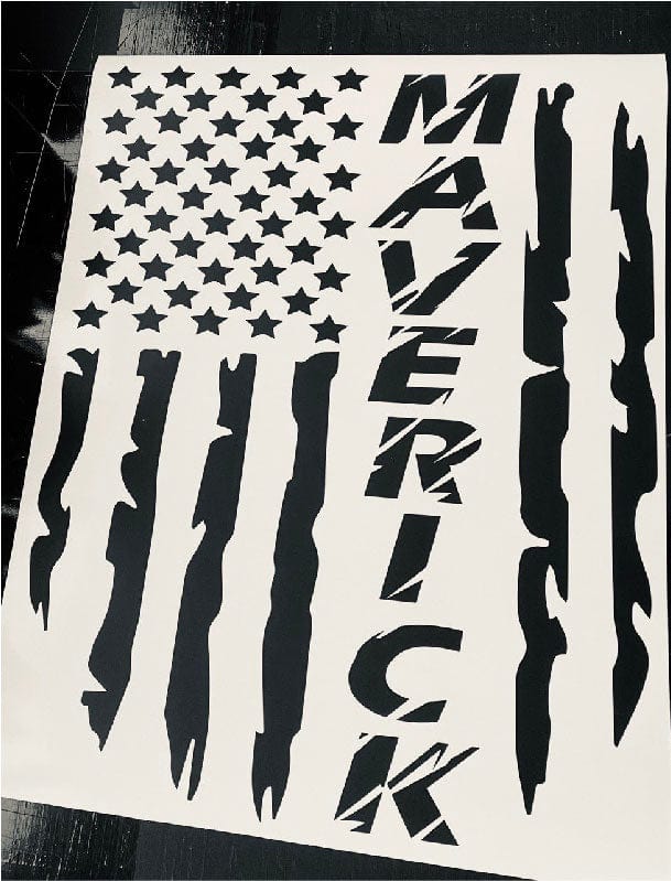 Vinyl Graphics Hood USA Flag Design Stickers Universal Decals Vinyl Graphics Compatible With Ford Maverick