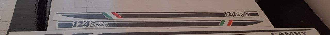Vinyl Graphics Italian Design Decal Sticker Stripe Stickers Compatible with Fiat Spider 124