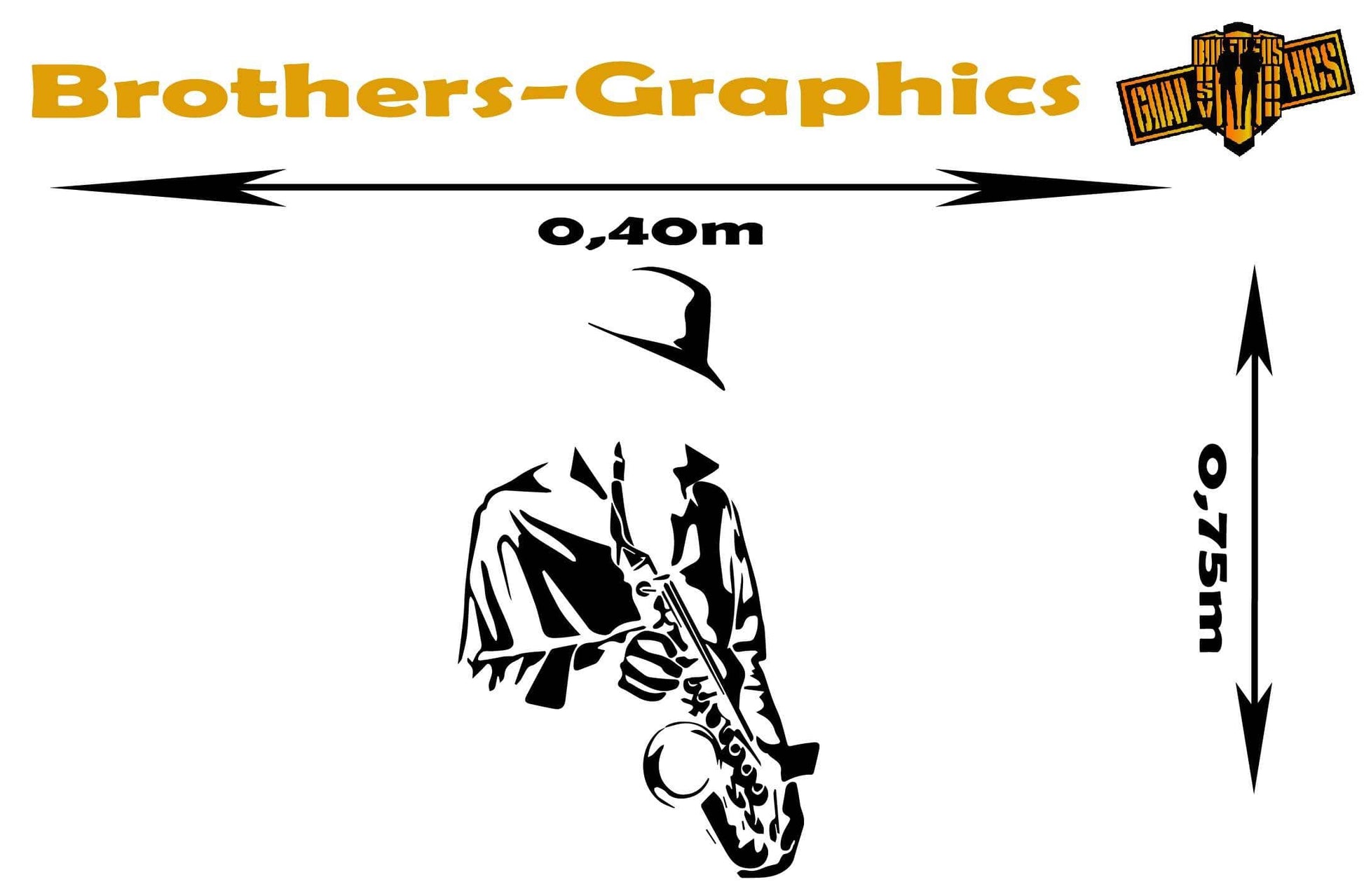 Vinyl Graphics Jazz symphonist graphic for car | UNIVERSAL STICKERS