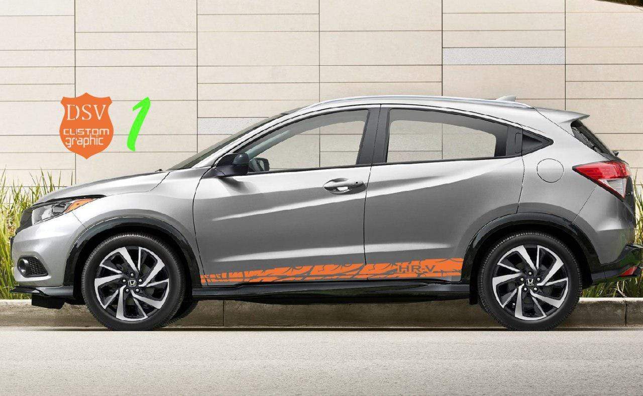 Line Decals Racing Car Side Stickers Stripes For Honda CR-V
