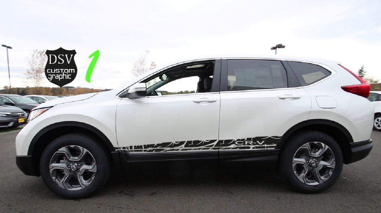Line Decals Racing Car Side Stickers Stripes For Honda CR-V