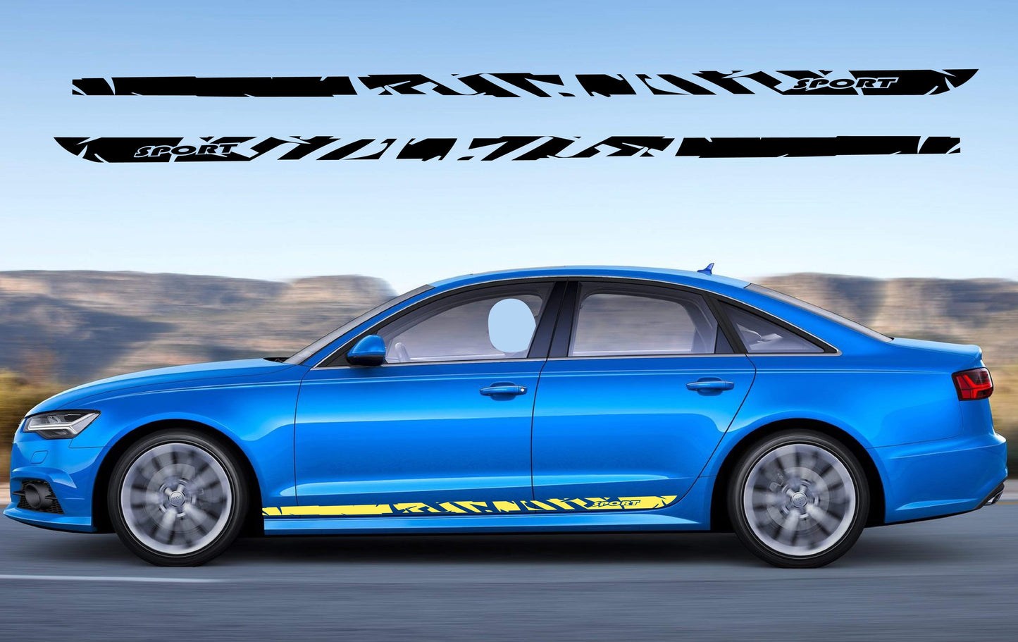 Line Graphic for Audi A6 | Audi A6 sticker kit | Audi A6 stickers