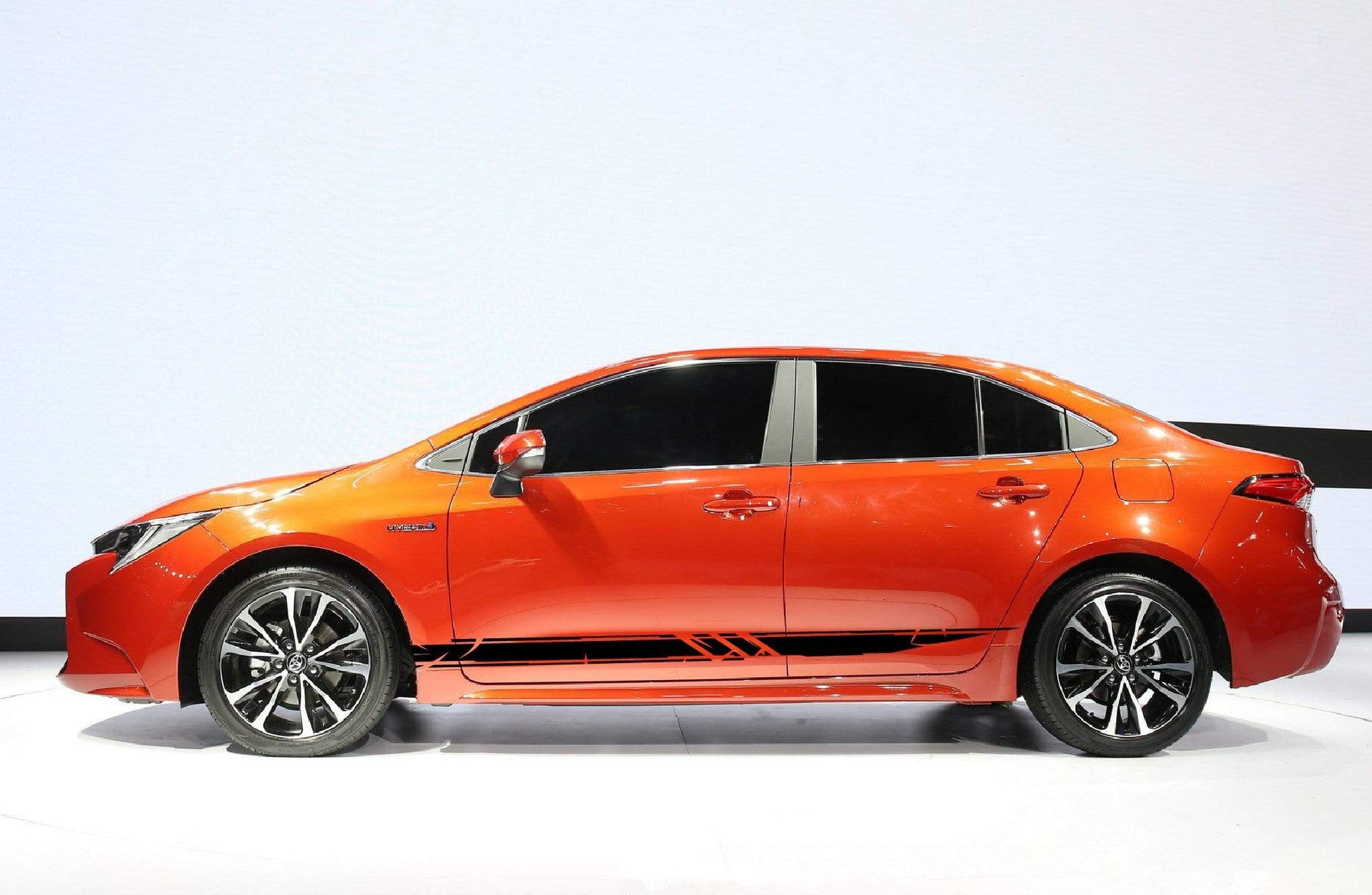 Vinyl Graphics Line Graphic Gift Toyota Corolla Racing Stripes for Corolla car stickers decals