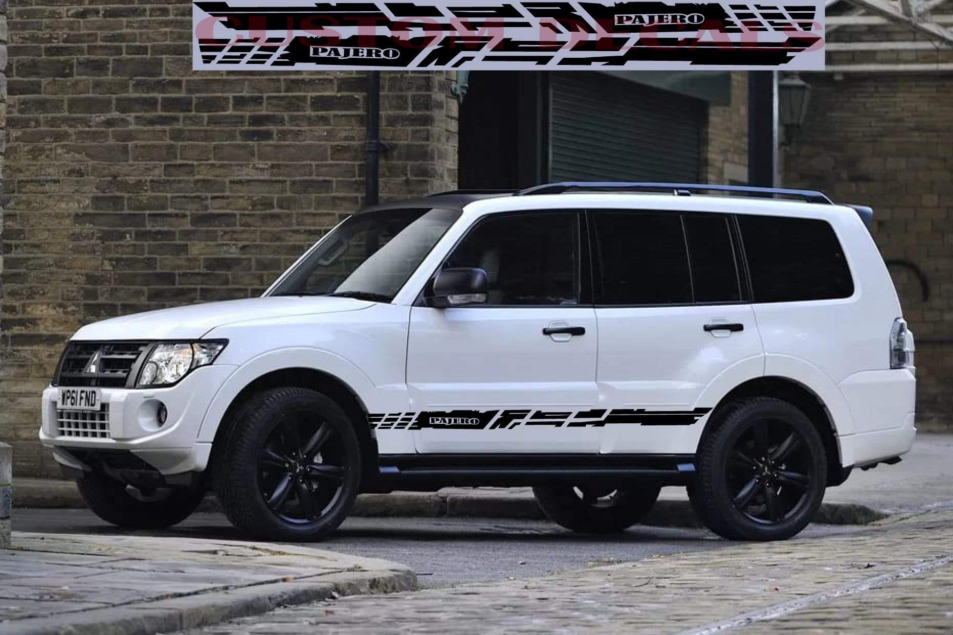 Premium Quality Stickers Compatible with Mitsubishi Pajero Best Design Decorative decals